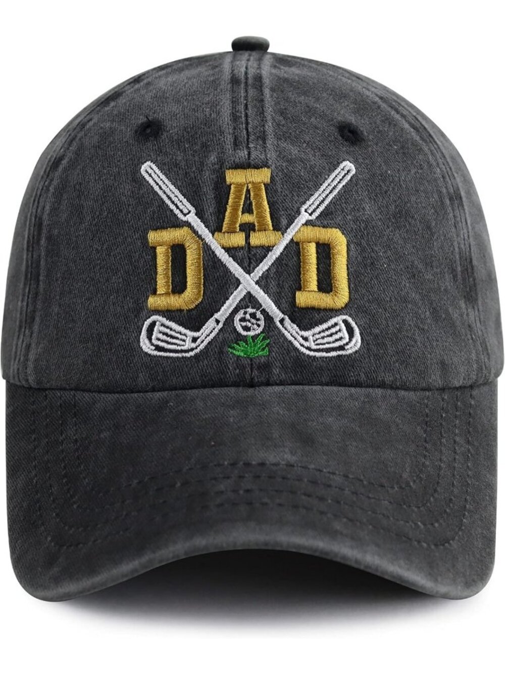 Adjustable Embroidered Cotton Golf Hats for Men - Stylish & Comfortable!